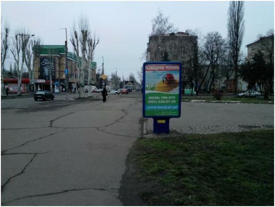 Фото рекламной плоскости по адресу ул.Первомайская/бул.Пушкина(в сторону молодежного)