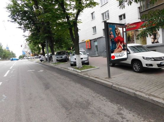 Фото рекламной плоскости по адресу Лесі Українки бульв. 22