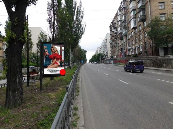 Фото рекламной плоскости по адресу Лесі Українки бульв. 6 бульварна частина