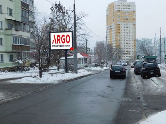 Фото рекламной плоскости по адресу Кривоноса Максима ул. возле д. 2
