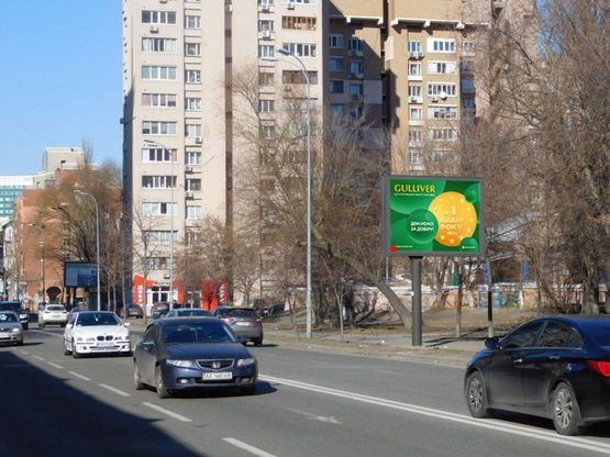 Фото рекламной плоскости по адресу Малевича Казимира ул. 56 напротив