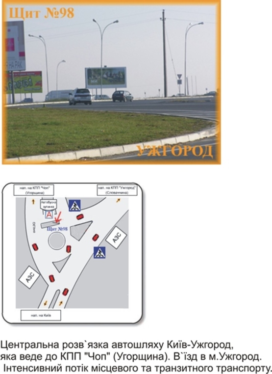 Фото рекламной плоскости по адресу Гагарина