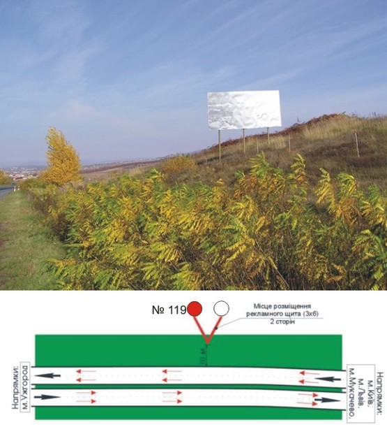 Фото рекламной плоскости по адресу трасса Киев-Чоп, р-н Барвинок