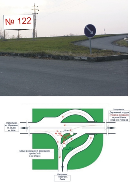 Фото рекламної площини за адресою трасса Киев-Чоп, р-н Перечин