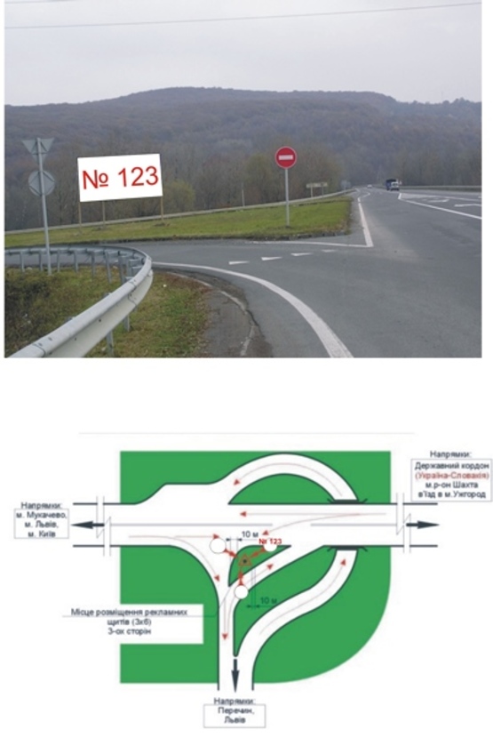 Фото рекламної площини за адресою трасса Киев-Чоп, р-н Перечин