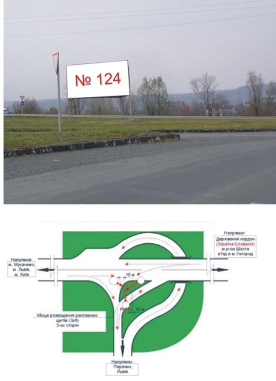 Фото рекламной плоскости по адресу трасса Киев-Чоп, р-н Перечин
