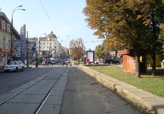 Фото рекламної площини за адресою Верхний Вал ул., 16