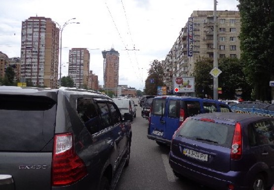 Фото рекламной плоскости по адресу Леси Украинки б-р, 26