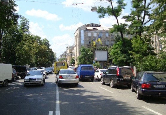 Фото рекламной плоскости по адресу Бульварно-Кудрявская ул., 22 (бывшая Воровского ул.)