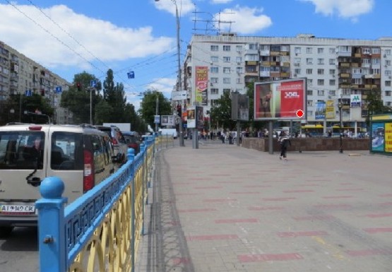 Фото рекламної площини за адресою Леси Украинки б-р