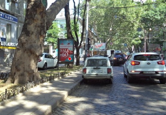 Фото рекламної площини за адресою Пушкинская ул. - Б. Арнаутская, ул.