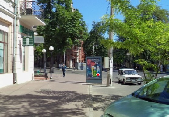 Фото рекламної площини за адресою Преображенская ул.,15 - Щепкина ул.