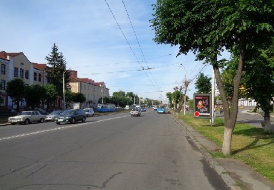 Фото рекламной плоскости по адресу Коцюбинского ул. (возле  церкви)