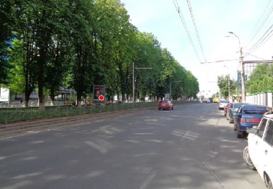 Фото рекламной плоскости по адресу Пирогова ул. [№9] (сквер)