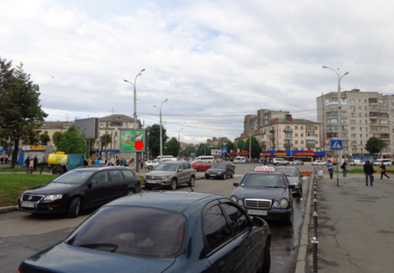 Фото рекламной плоскости по адресу Победы пл. (ДБ Юбилейный)