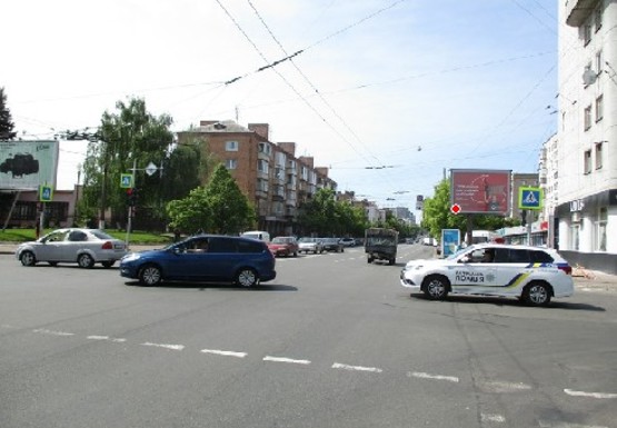 Фото рекламной плоскости по адресу Победы пр., 104 - Гончая ул.