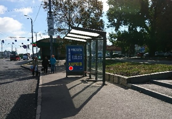 Фото рекламной плоскости по адресу Московский пр., 144 - ст.м. Дворец Спорта (ОП тип 1)