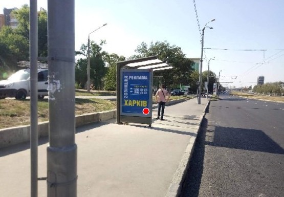 Фото рекламной плоскости по адресу Московский пр., 144 - ст.м. Дворец Спорта (ОП тип 1)