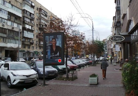 Фото рекламной плоскости по адресу Саксаганского ул., 115