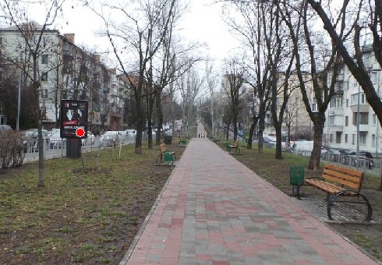 Фото рекламної площини за адресою М. Приймаченко б-р., 1/27