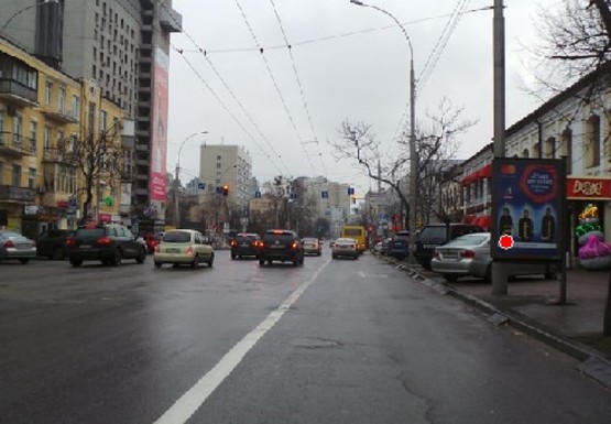 Фото рекламної площини за адресою Антоновича ул., 48 (Горького ул.)