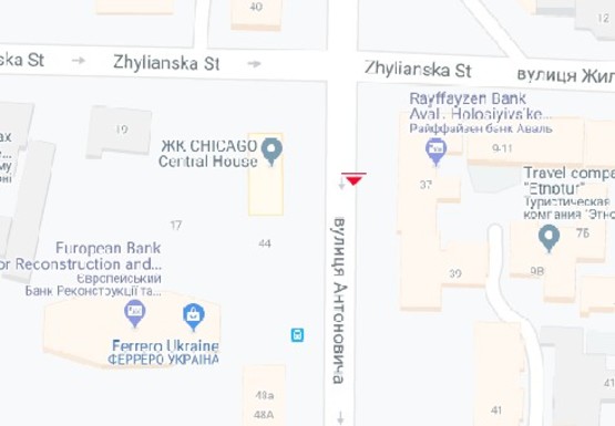 Фото рекламної площини за адресою Антоновича ул., 37/13