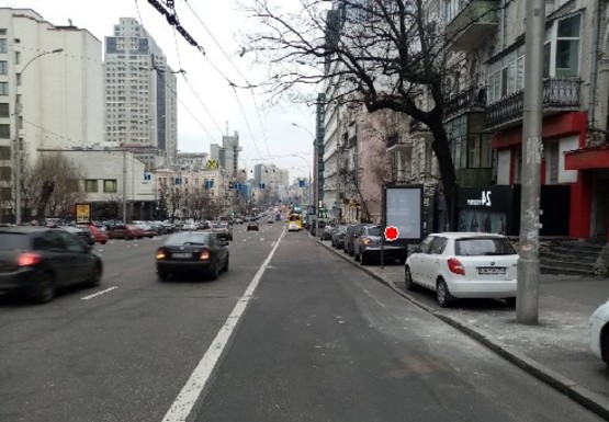 Фото рекламной плоскости по адресу Антоновича ул., 32