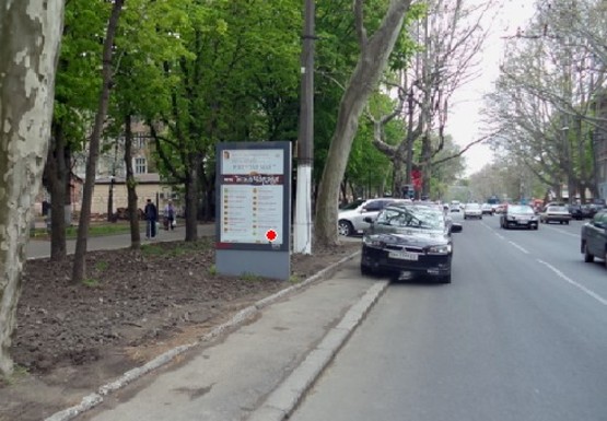 Фото рекламної площини за адресою Шевченко пр., 1-В - Семинарская ул.