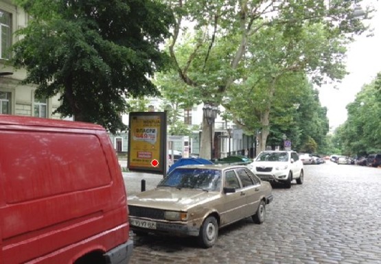 Фото рекламної площини за адресою Дерибасовская ул., 8 - Пушкинская ул.