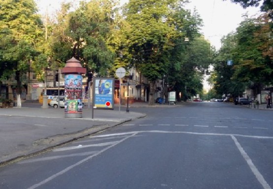 Фото рекламної площини за адресою Жуковского ул., 25 - Екатерининская ул.