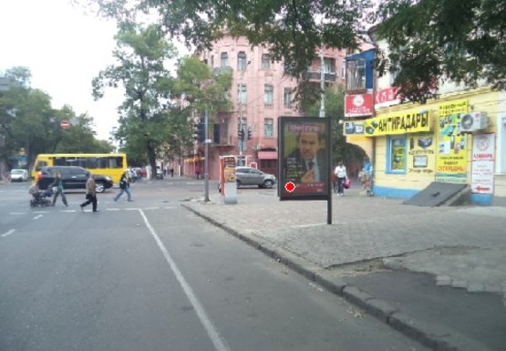 Фото рекламної площини за адресою Б. Арнаутская ул., 101 - Преображенская ул.