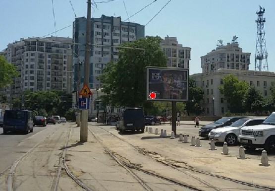 Фото рекламної площини за адресою Леонтовича ул. - Пантелемоновская ул.,3