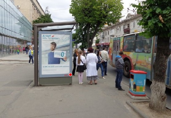 Фото рекламної площини за адресою Соборная ул. (Укртелеком)