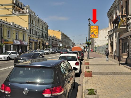 Фото рекламної площини за адресою Сагайдачного ул., 10, в сторону Контрактовая пл. (№2)