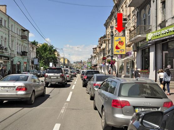 Фото рекламной плоскости по адресу Сагайдачного ул., 10, в сторону Контрактовая пл., (№2)