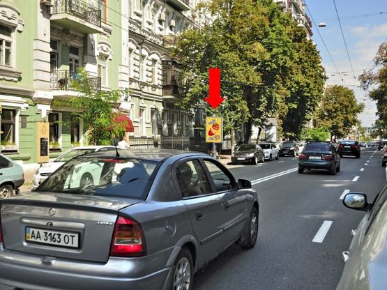 Фото рекламной плоскости по адресу Б. Житомирская ул., 10, в сторону Владимирская ул.