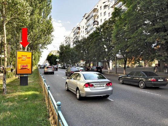 Фото рекламної площини за адресою Украинки бул., 20/ 22, (бульвар)