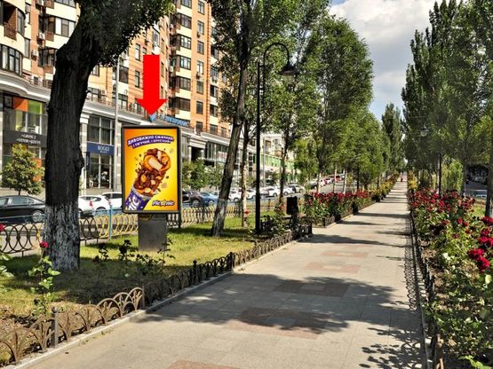 Фото рекламної площини за адресою Украинки бул., 7-Б, (бульвар)
