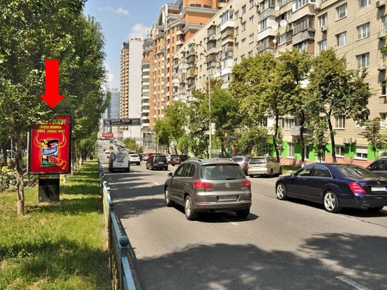 Фото рекламної площини за адресою Украинки бул., 9, (бульвар)