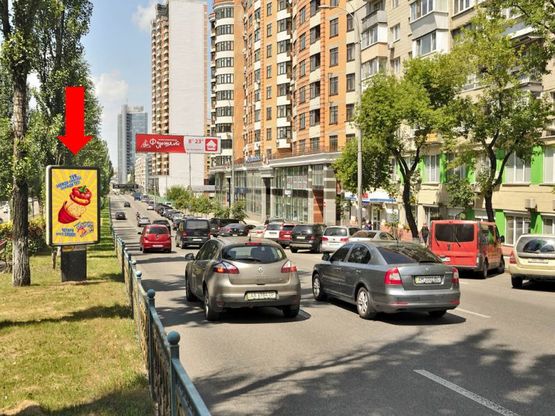 Фото рекламної площини за адресою Украинки бул., 9, (бульвар)