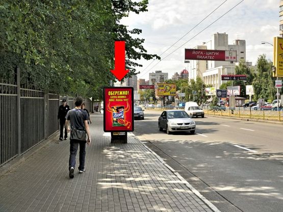 Фото рекламной плоскости по адресу Алмазова ул. (бывш. Кутузова ул.), 45/1