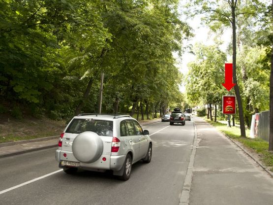 Фото рекламної площини за адресою Парковая дорога ул., возле ночного клуба "Данте парк", в сторону Европейская пл.