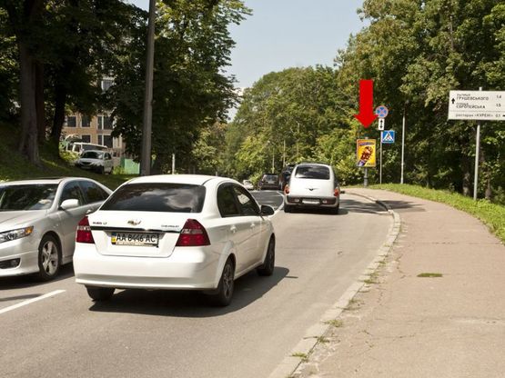 Фото рекламної площини за адресою Парковая дорога ул., 16, в сторону Европейская пл.
