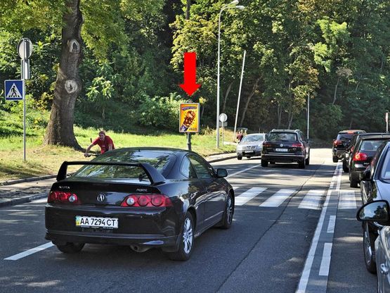 Фото рекламной плоскости по адресу Парковая дорога ул., 3/5, 150м, правый, в сторону Европейская пл.