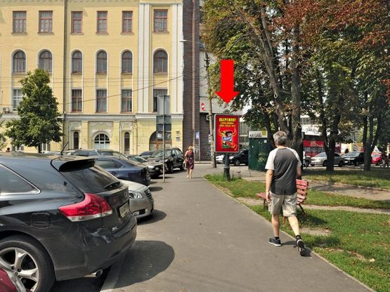 Фото рекламной плоскости по адресу Львовская пл. (территория парка), в сторону Сечевых Стрельцов ул. (бывш. Артема ул.), №6
