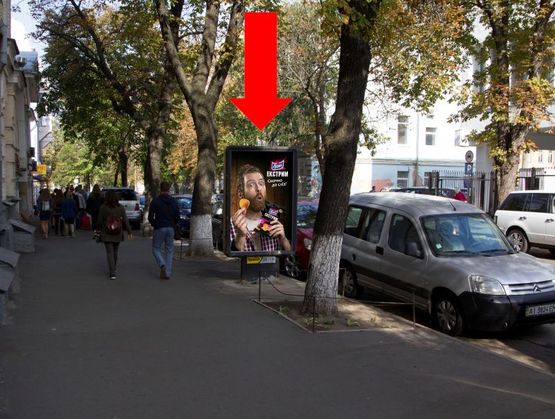 Фото рекламной плоскости по адресу Ярославов Вал ул., 25, в сторону Львовская пл.