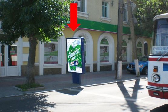 Фото рекламної площини за адресою Дюмина ул., возле магазина "Лотос"