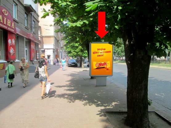 Фото рекламной плоскости по адресу Яворницкого пр. (бывш. Маркса пр.), 113