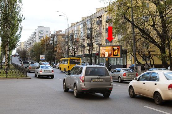 Фото рекламної площини за адресою Украинки бул., 16, в сторону Украинки пл.