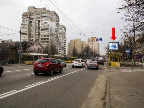Фото рекламної площини за адресою Лобановского пр. (бывш. Краснозвездный пр.), 37 - ул. Алексеевская, в сторону Севастопольской пл.